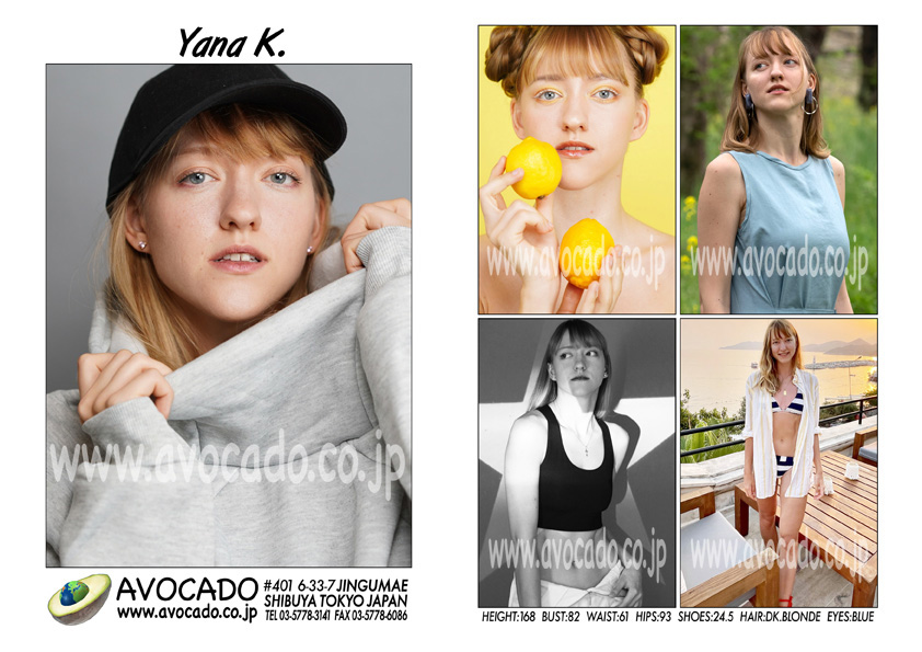 Yana K Models ｜ Avocado 外国人モデル事務所／model Agency Tokyo