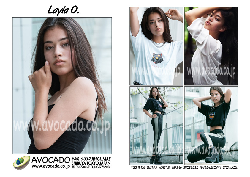 Layla O Models ｜ Avocado 外国人モデル事務所／model Agency Tokyo