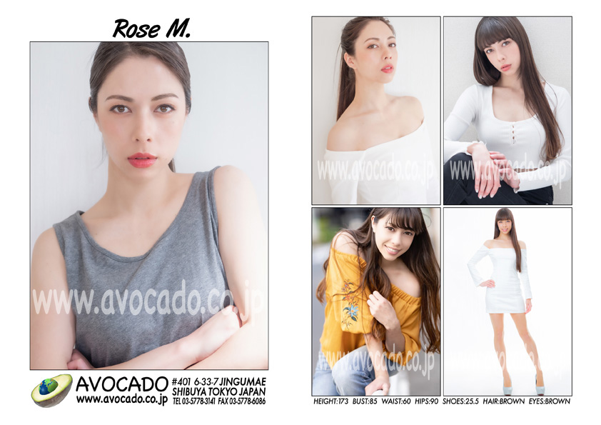 Rose M Models ｜ Avocado 外国人モデル事務所／model Agency Tokyo