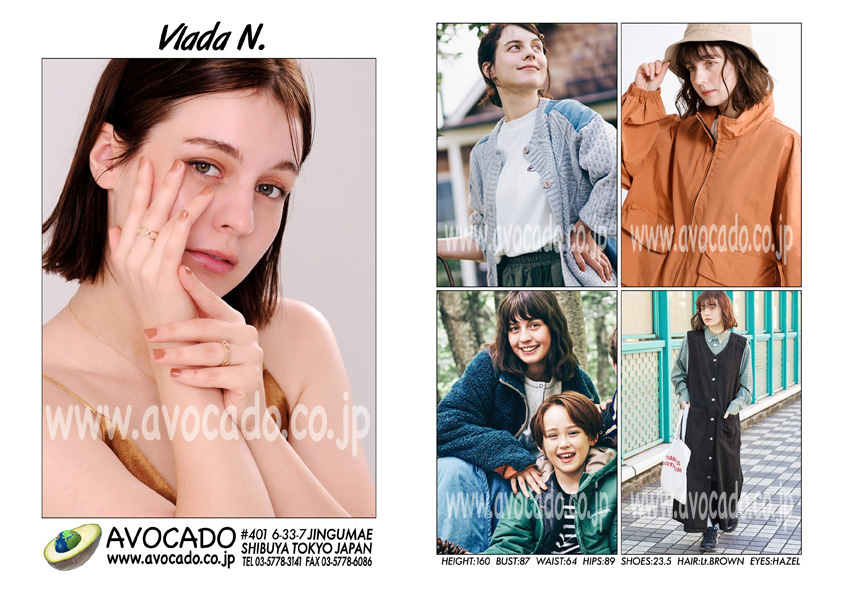 Vlada N Models ｜ Avocado 外国人モデル事務所／model Agency Tokyo