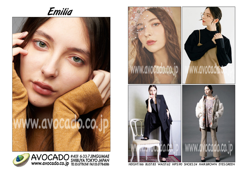 Emilia Models ｜ AVOCADO外国人モデル事務所／MODEL AGENCY TOKYO